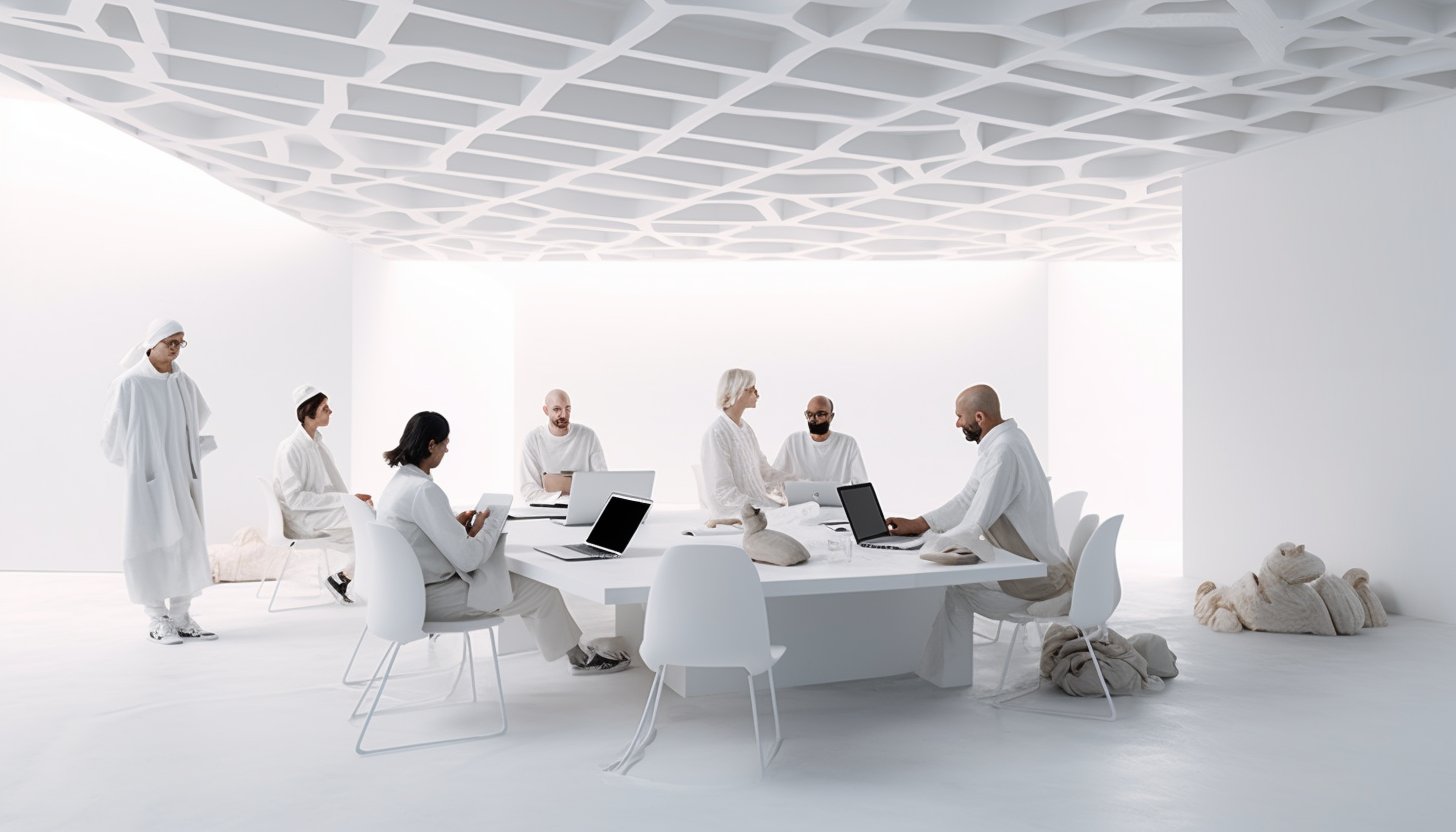 Laboratoire de musicothérapie pour arrêter de fumer en musique, une table avec des Docteur, habillé en blanc qui analyse la musique, avec des ondes alpha, bêta et gamma, des sons binauraux, et des ondes à 432, Hertz, et tout ceci pour arrêter de fumer